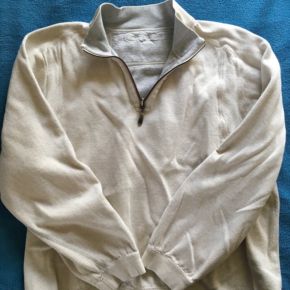 Tommy Bahama reversible sweater.